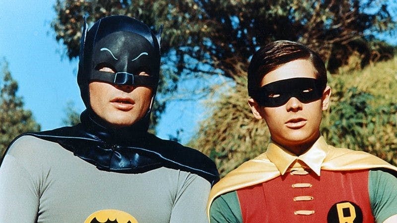 Bild på Adam West och Burt Ward i The Batman.