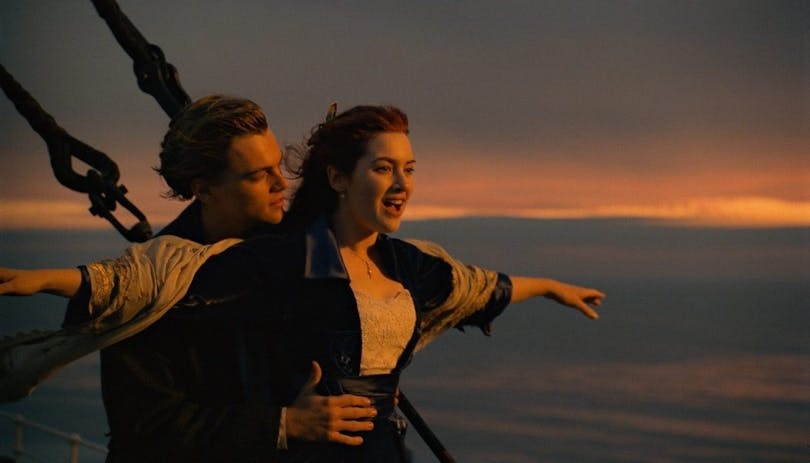 Leo DiCaprio och Kate Winslet i Titanic