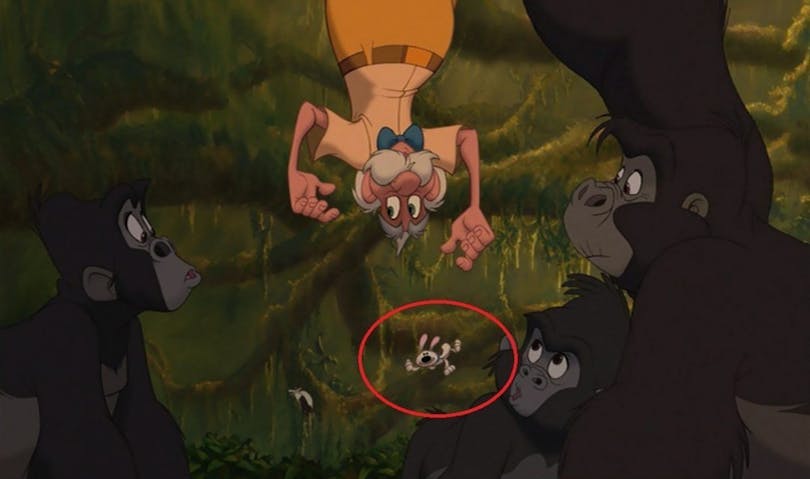 Hunden från Mulan syns i den klassiska Disneyfilmen Tarzan