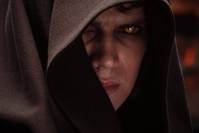 Hayden Christensen som Anakin Skywalker i Mörkrets hämnd.