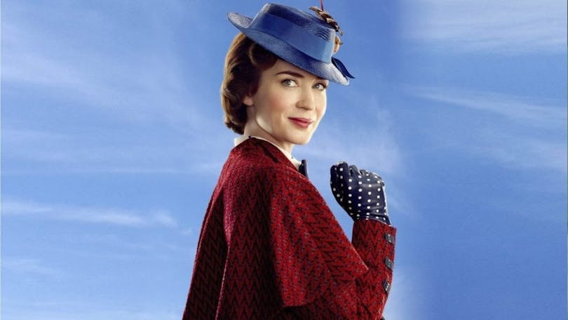 På bilden ser vi Emily Blunt som Mary Poppins