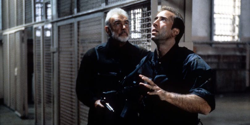 Nicolas Cage och Sean Connery i The Rock