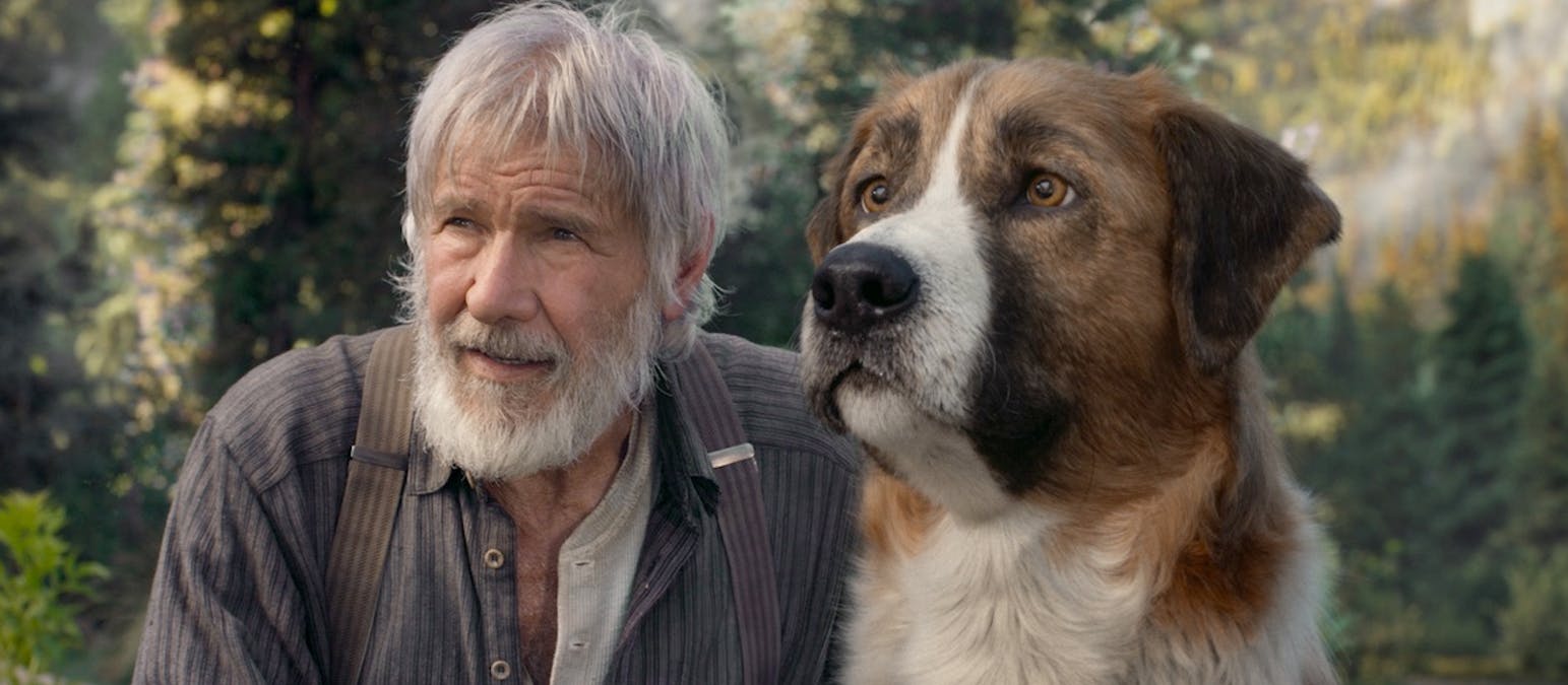 Harrison Ford och Buck i The Call of the Wild. Foto: 20th Century Studios