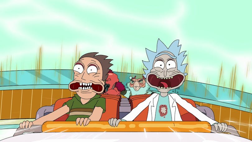 Rick and Morty på Netflix.