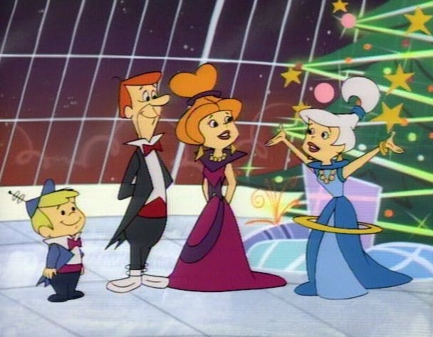 Familjen Jetsons firar julen