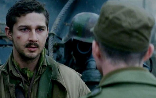 Shia LaBeouf i Fury. Foto: Dony Pictures Releasing.