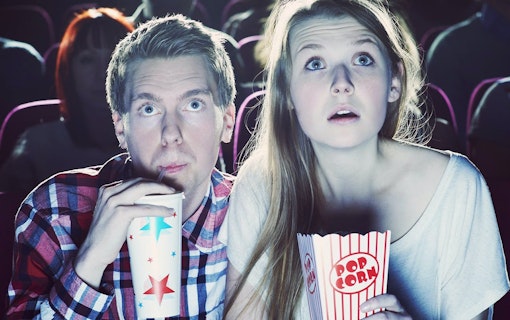 Couple watching cinema