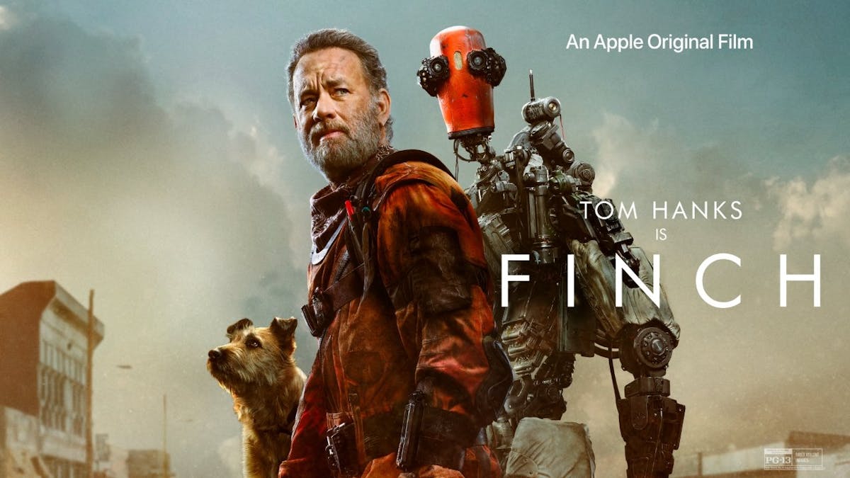 Affisch till Finch med Tom Hanks, en hund och en robot. Foto: Apple TV+