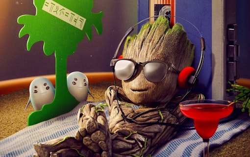 Bild på Baby Groot från Disney+ serien "I Am Groot".