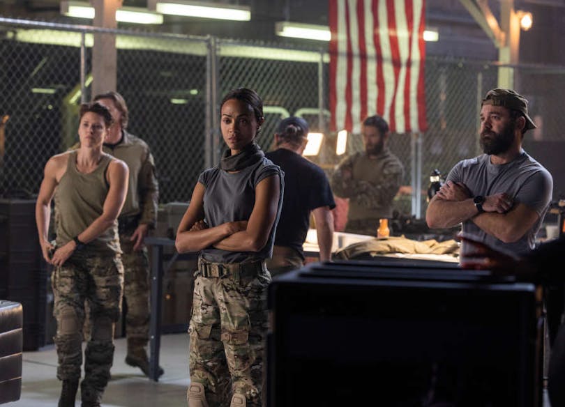 Se Zoe Saldaña och Morgan Freeman i trailern till Special Ops: Lioness 